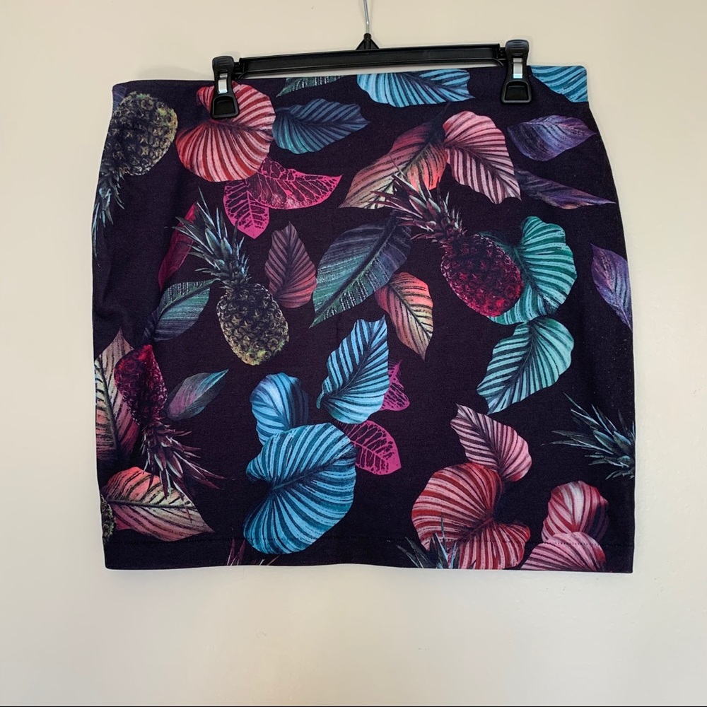 H&M Tropical Mini Skirt